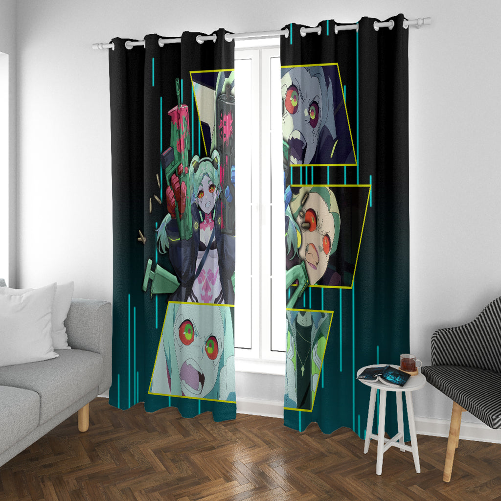 Cyberpunk Rebecca Window Curtain