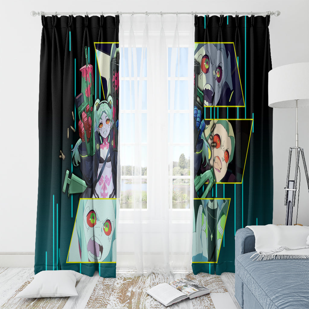 Cyberpunk Rebecca Window Curtain