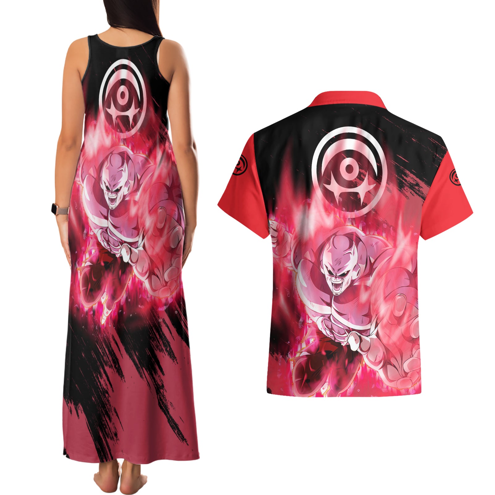 Jiren - Dragon Ball Couples Matching Tank Maxi Dress and Hawaiian Shirt
