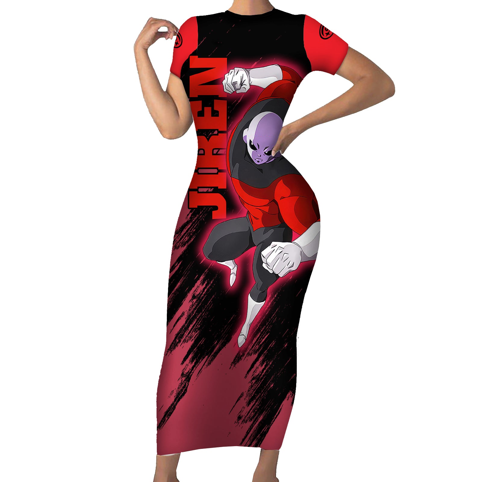 Jiren - Dragon Ball Short Sleeve Bodycon Dress