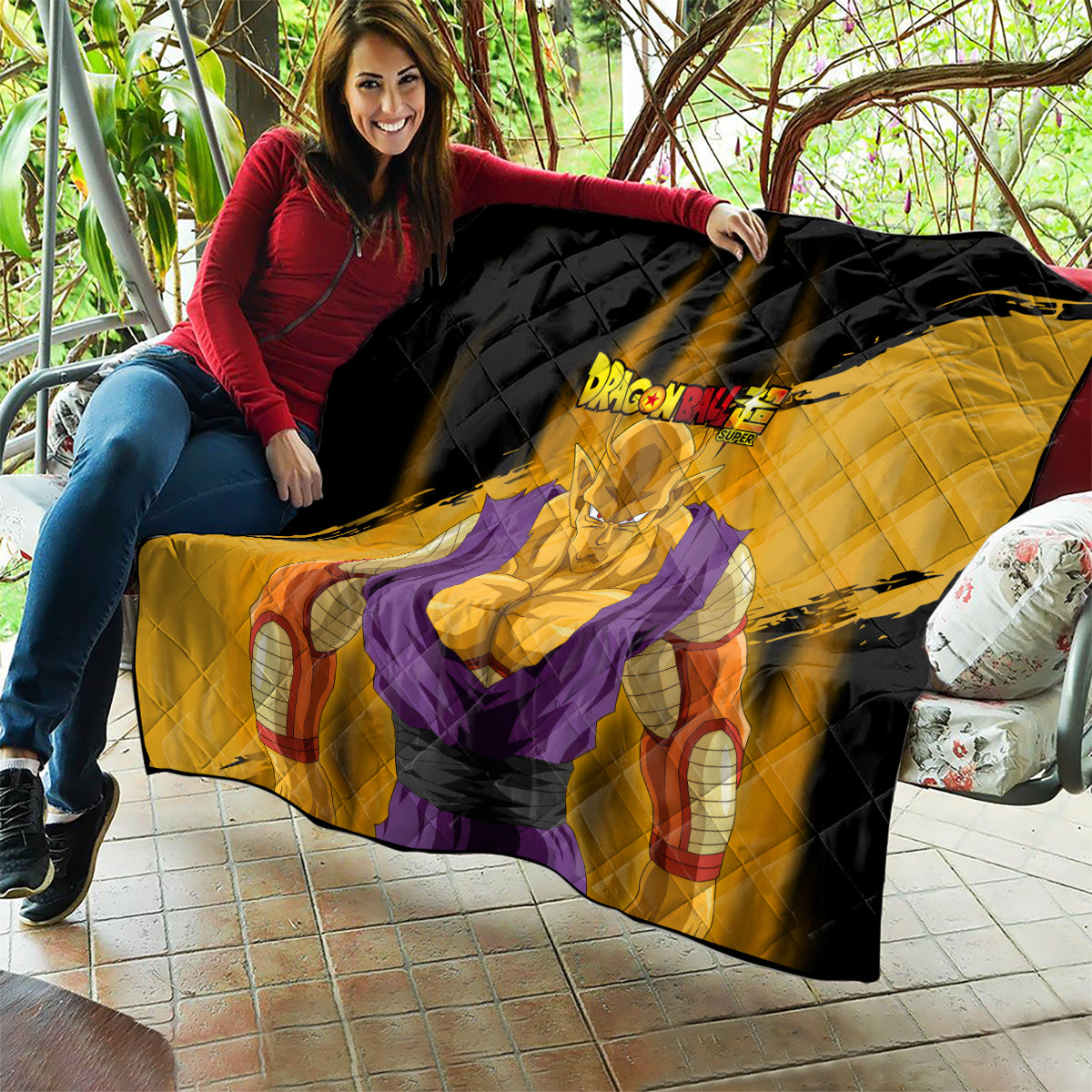Orange Piccolo Super Anime Quilt