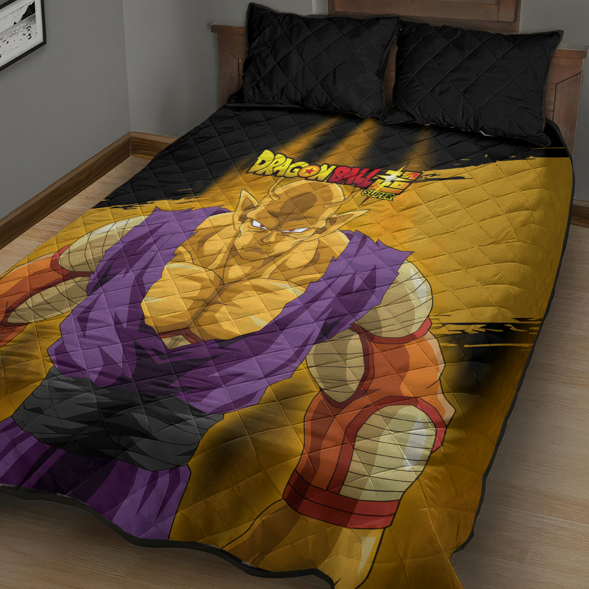 Orange Piccolo Super Anime Quilt Bed Set