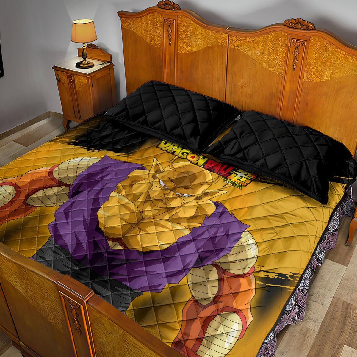 Orange Piccolo Super Anime Quilt Bed Set