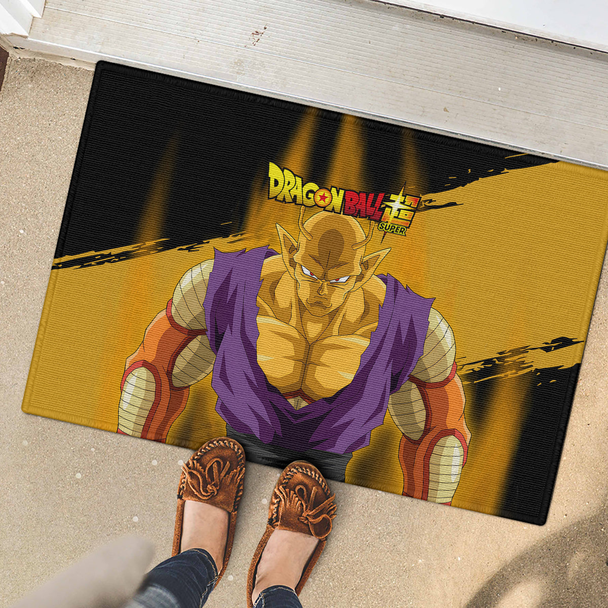 Orange Piccolo Super Anime Rubber Doormat