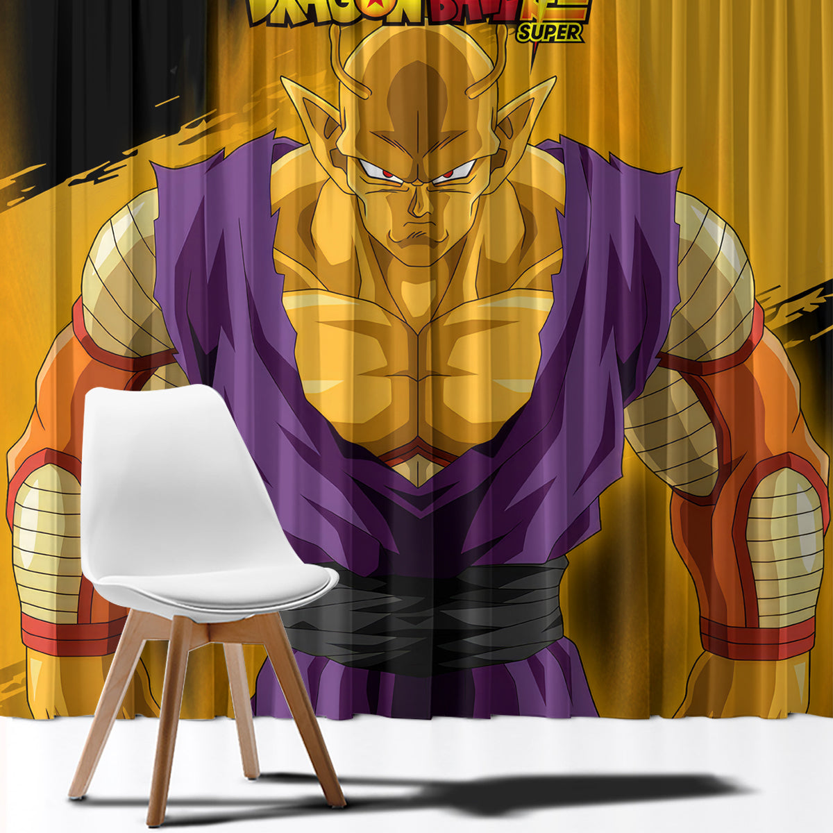 Orange Piccolo Super Anime Window Curtain