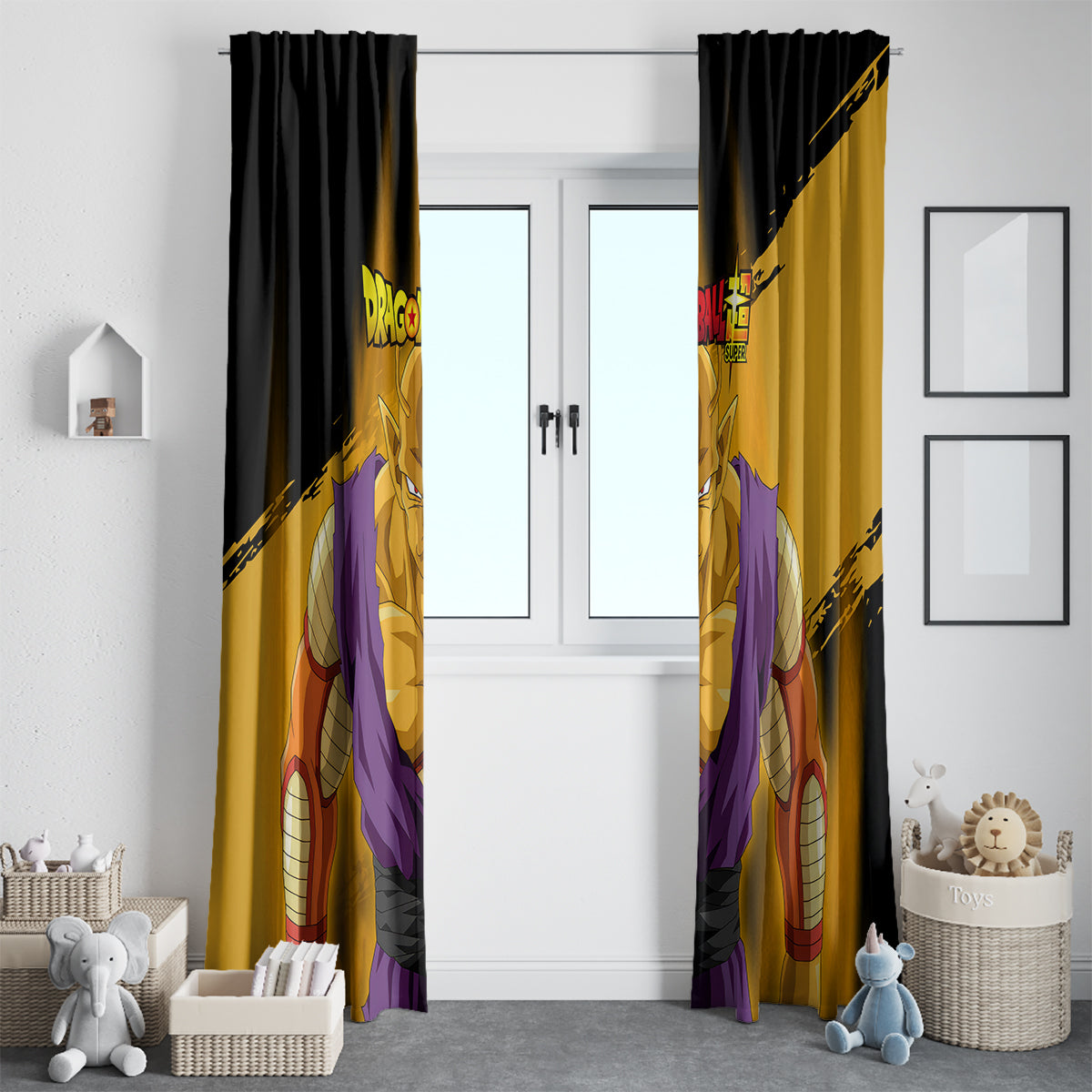 Orange Piccolo Super Anime Window Curtain