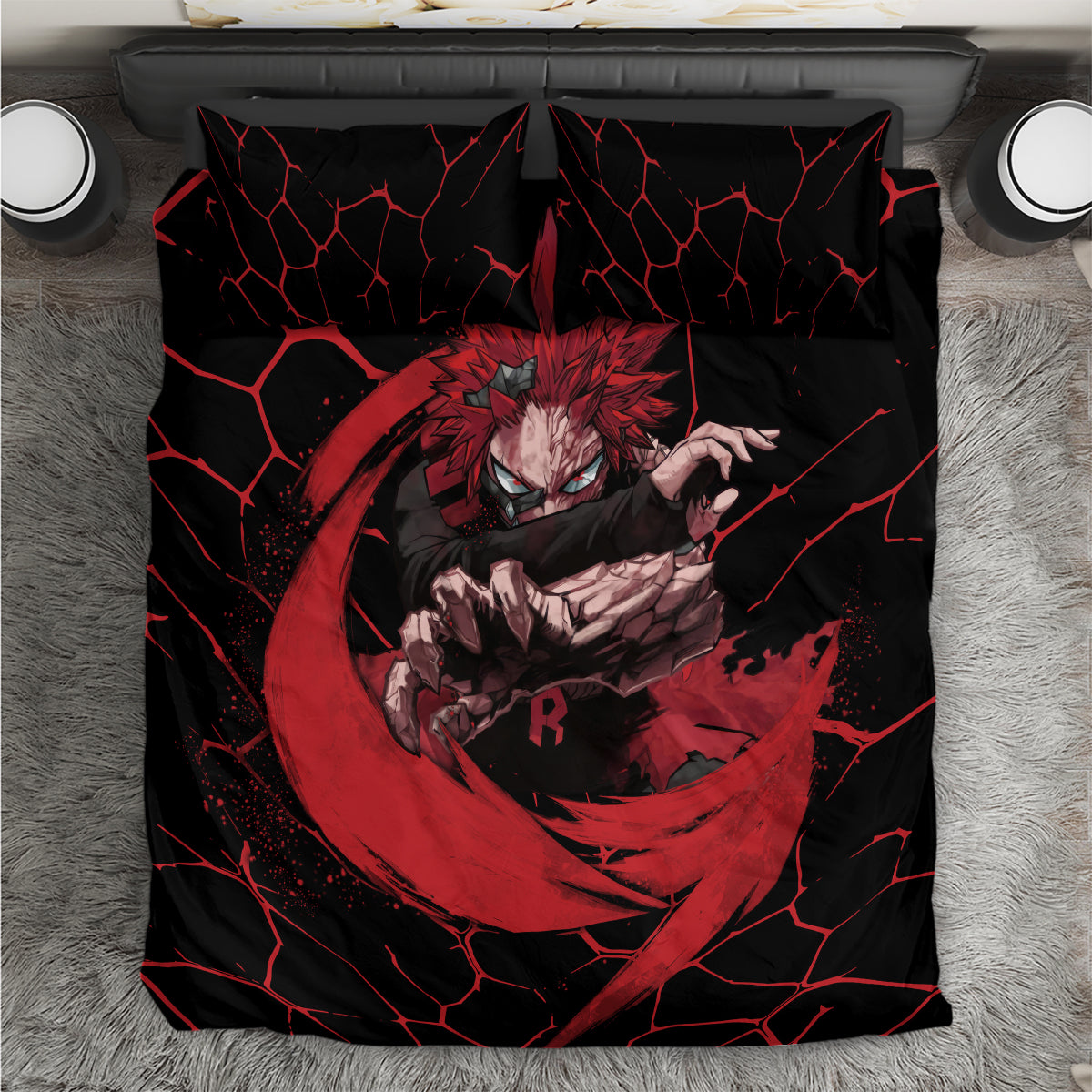 Eijirou KIrishima Red Riot Bedding Set