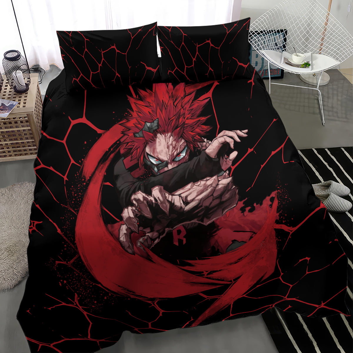 Eijirou KIrishima Red Riot Bedding Set