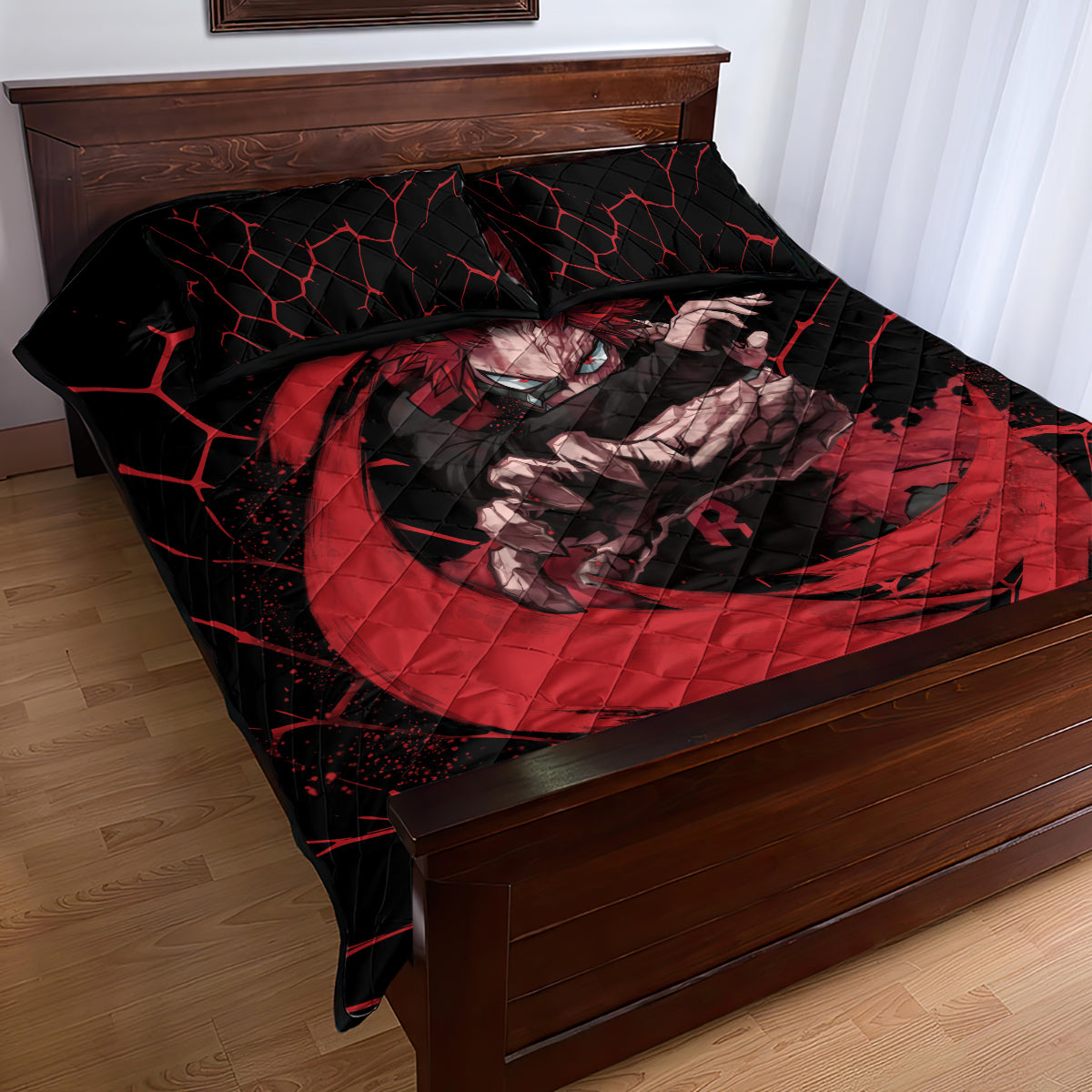 Eijirou KIrishima Red Riot Quilt Bed Set