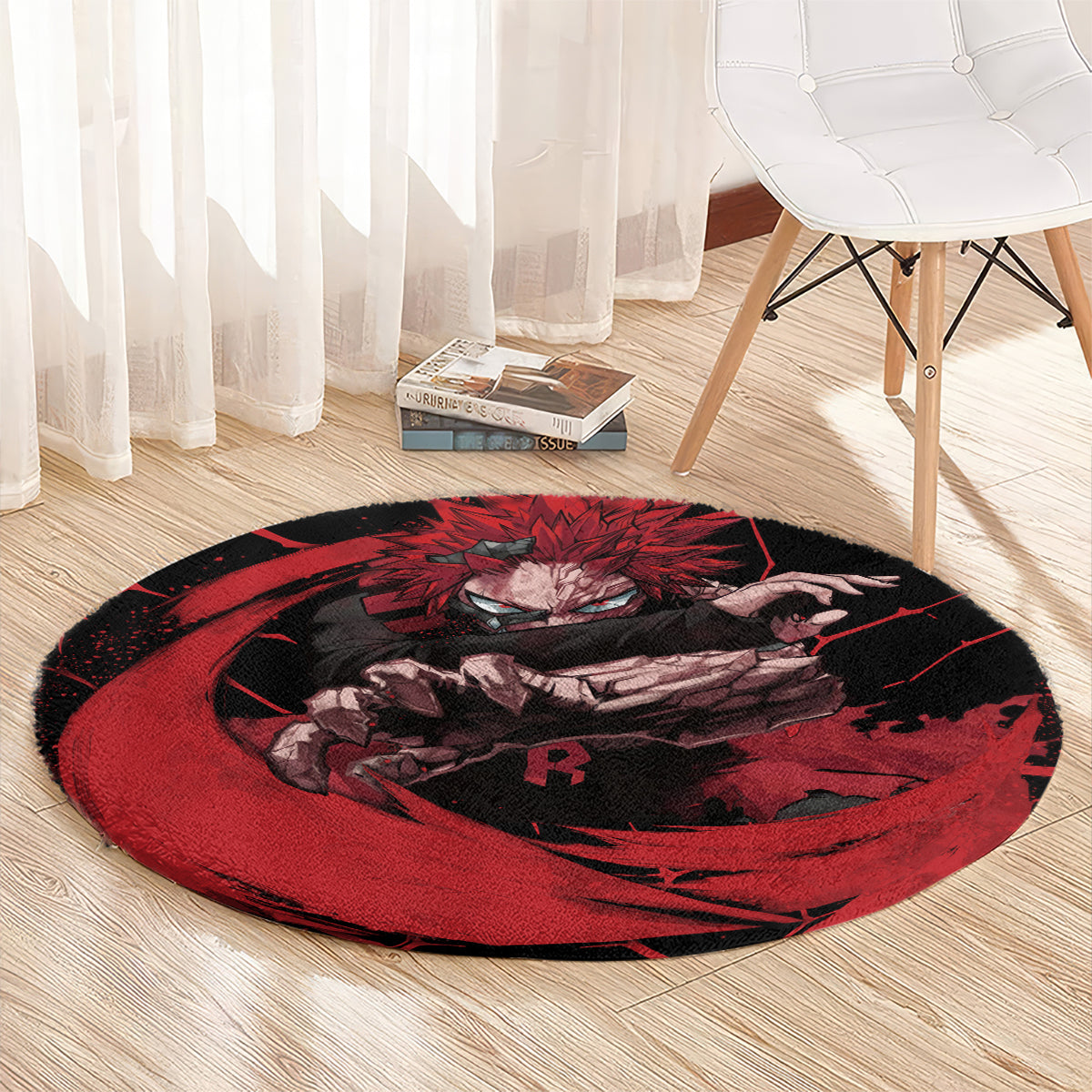 Eijirou KIrishima Red Riot Round Carpet