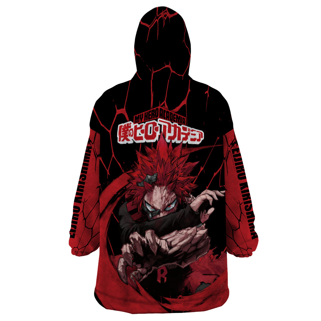 Eijirou KIrishima Red Riot Wearable Blanket Hoodie
