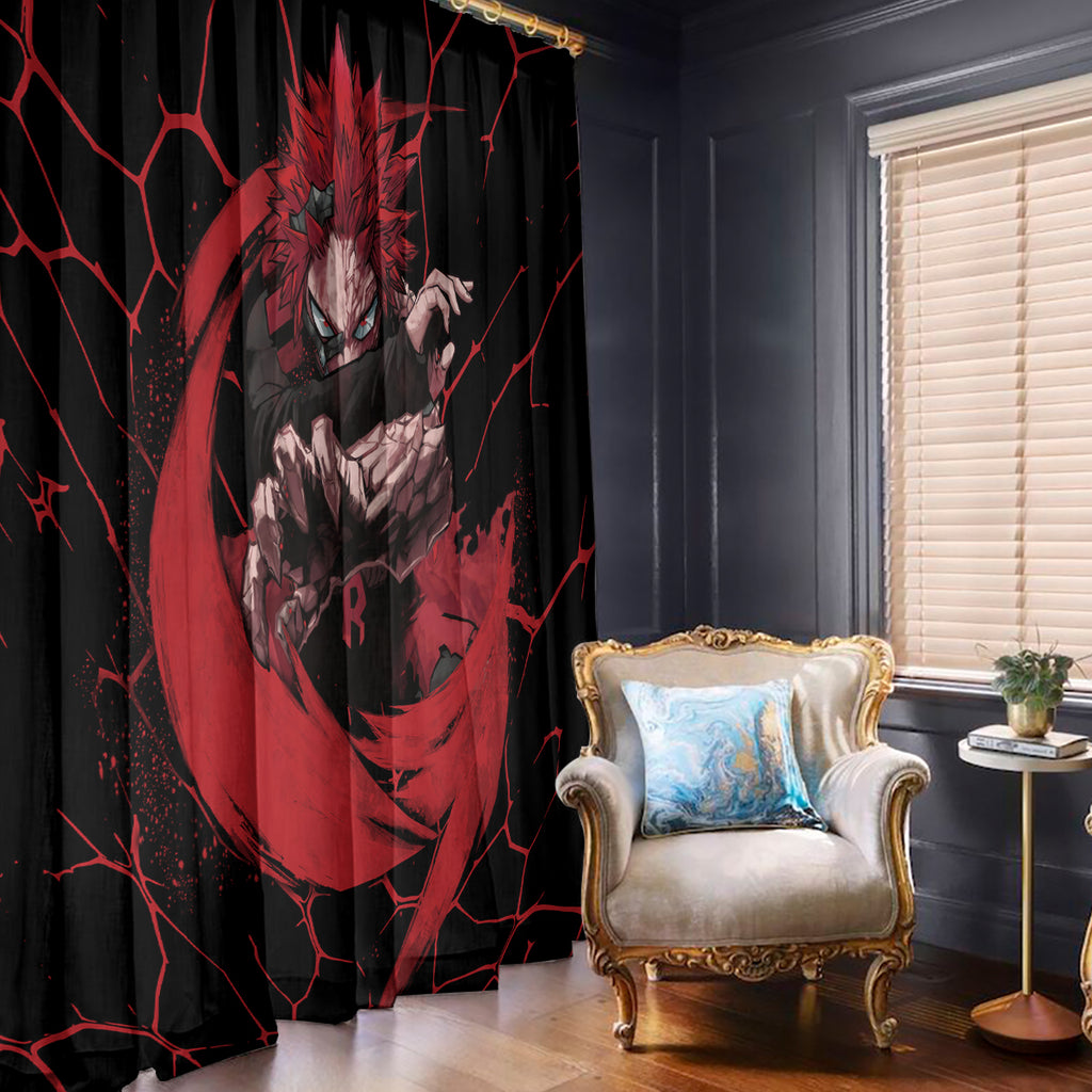 Eijirou KIrishima Red Riot Window Curtain