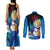 Vegeta Super Saiyan - Dragon Ball Couples Matching Tank Maxi Dress and Long Sleeve Button Shirt