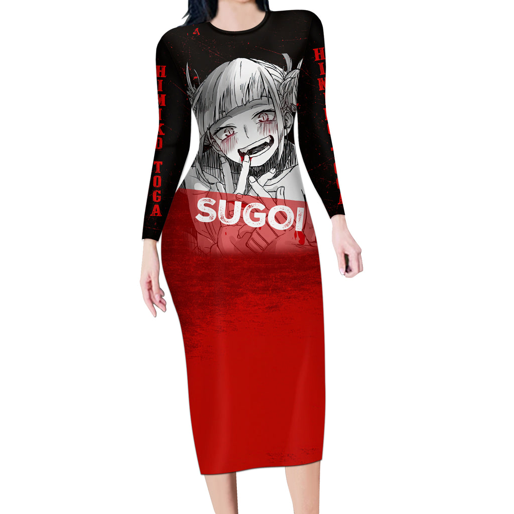 Himiko Toga Sugoi Long Sleeve Bodycon Dress