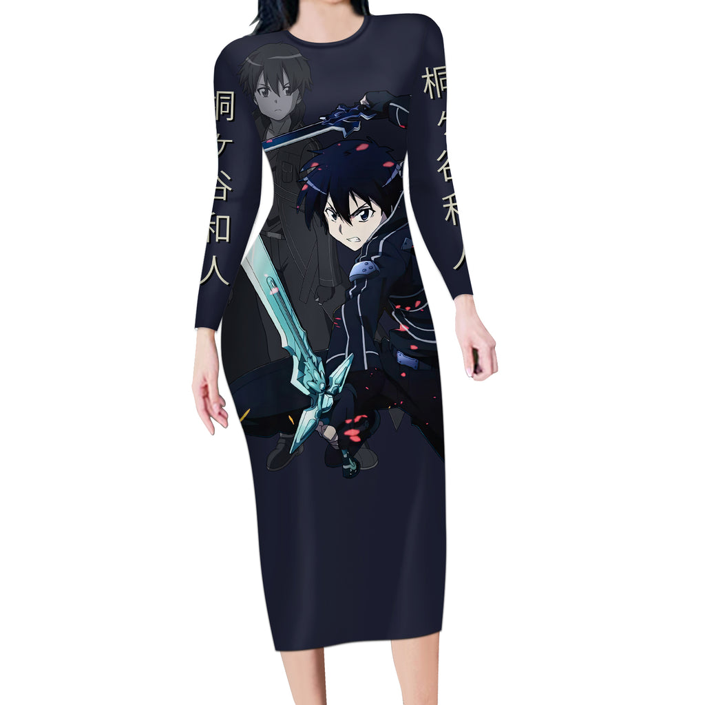 Kirito Long Sleeve Bodycon Dress