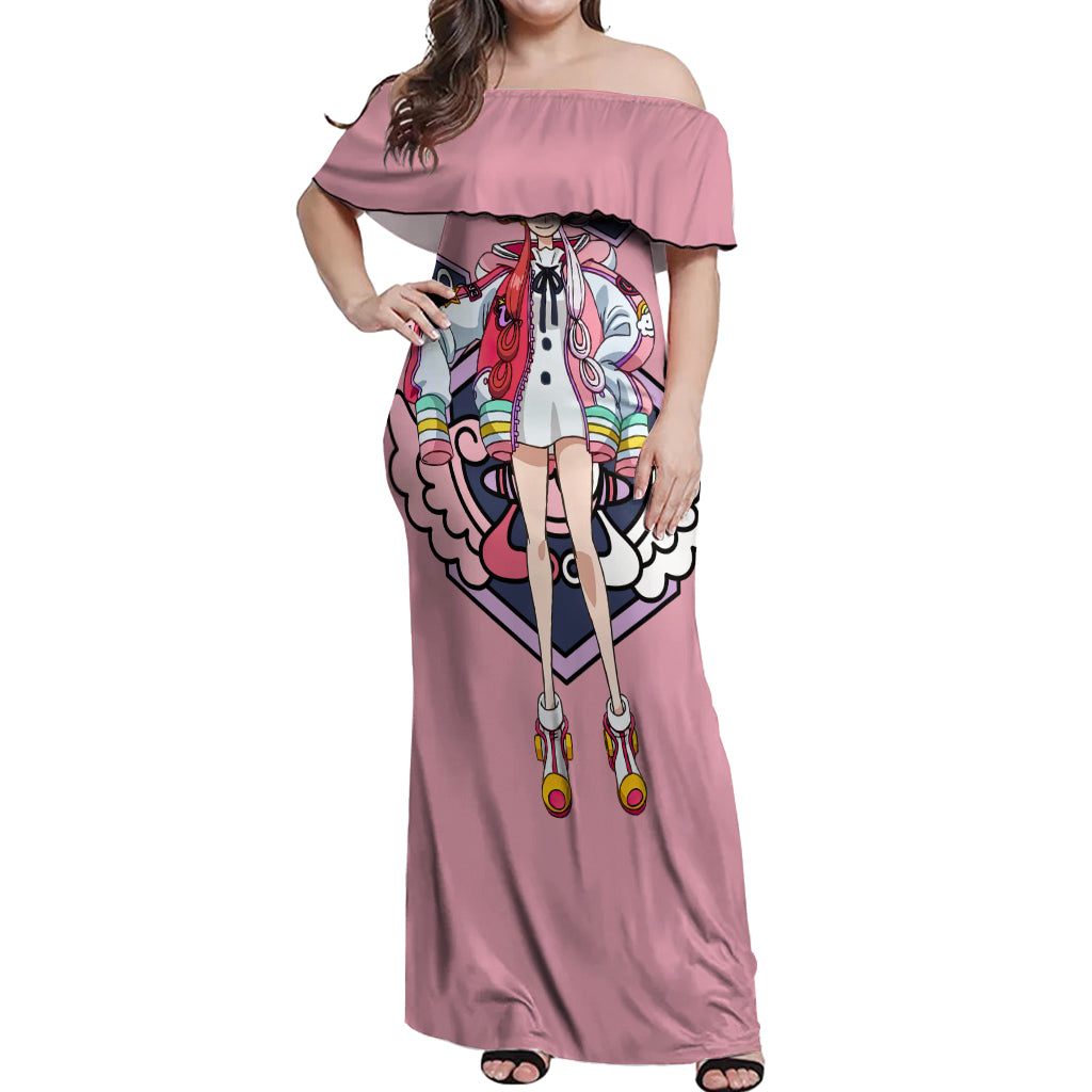 Utahime Uta - For Anime Fans Off Shoulder Maxi Dress