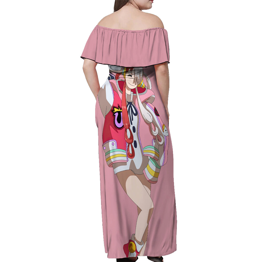 Utahime Uta - For Anime Fans Off Shoulder Maxi Dress