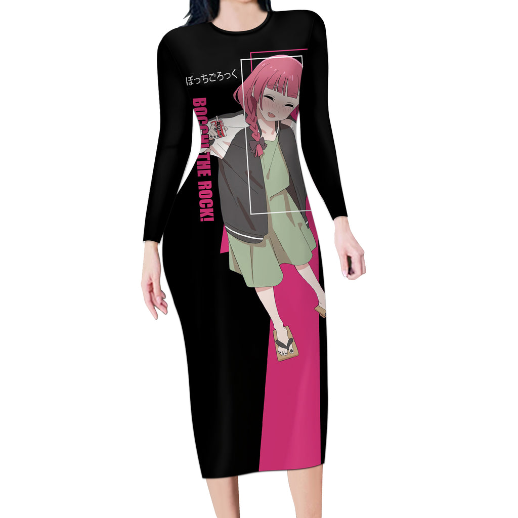Kikuri Hiroi Long Sleeve Bodycon Dress