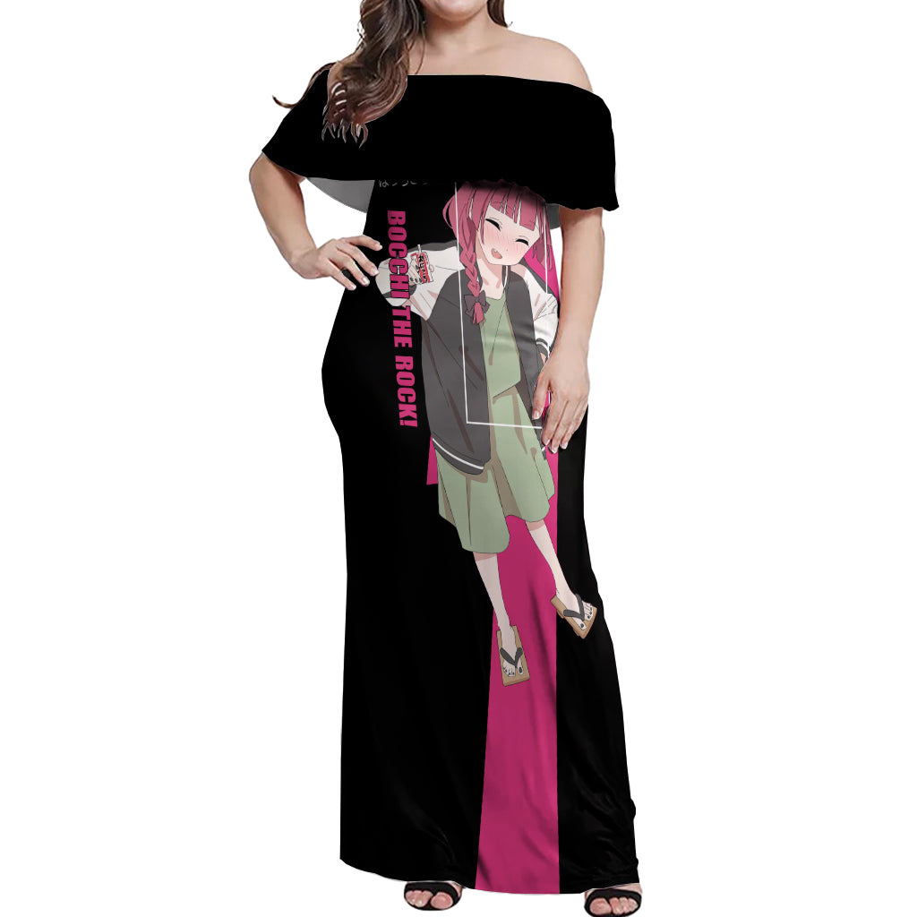 Kikuri Hiroi Off Shoulder Maxi Dress