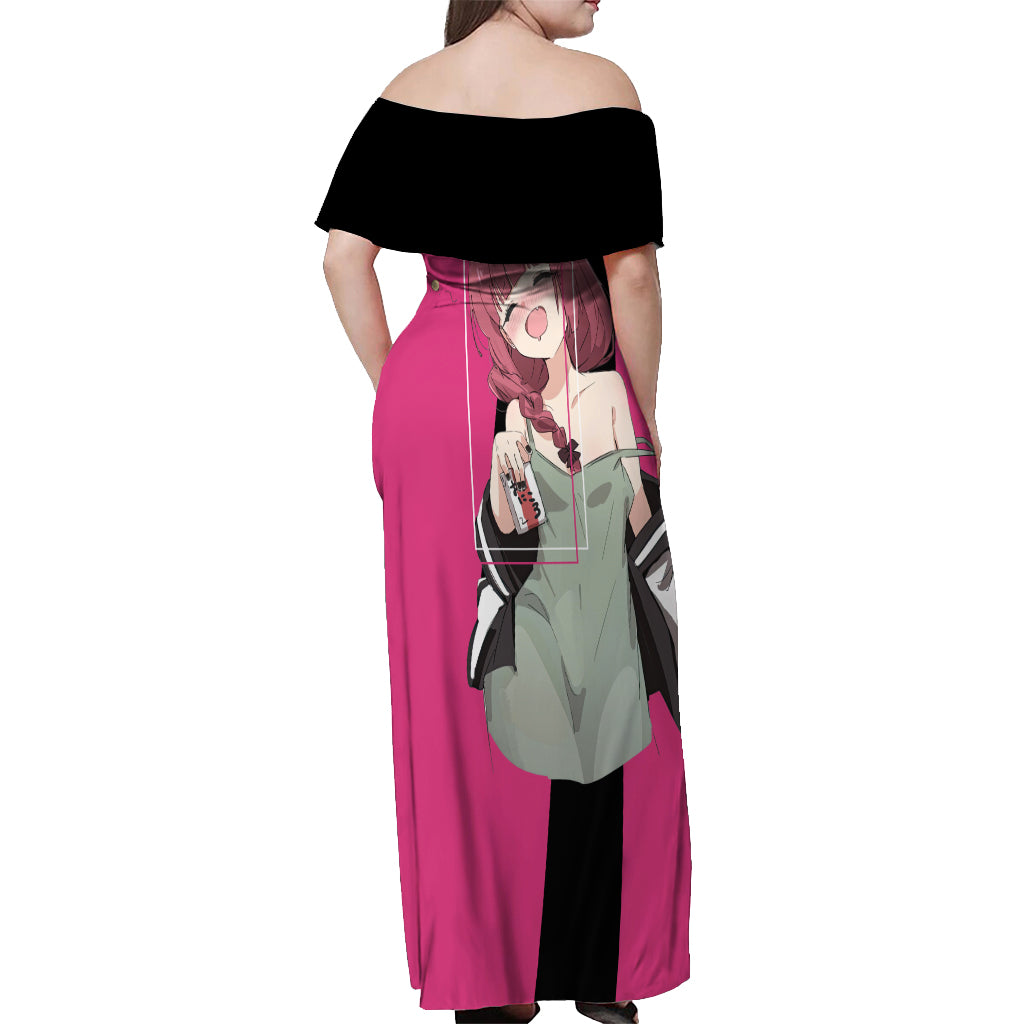Kikuri Hiroi Off Shoulder Maxi Dress