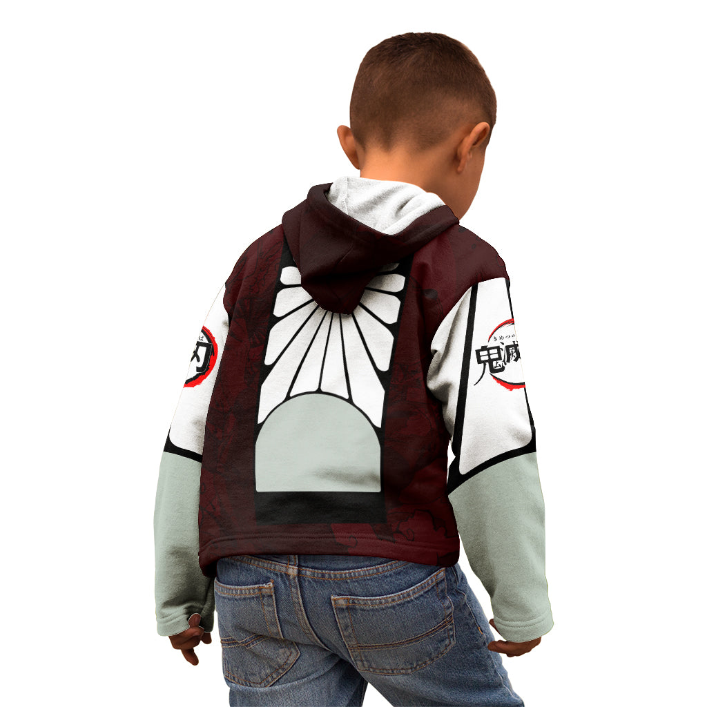Tanjiro Kamado - Raising Sun Anime Kid Hoodie
