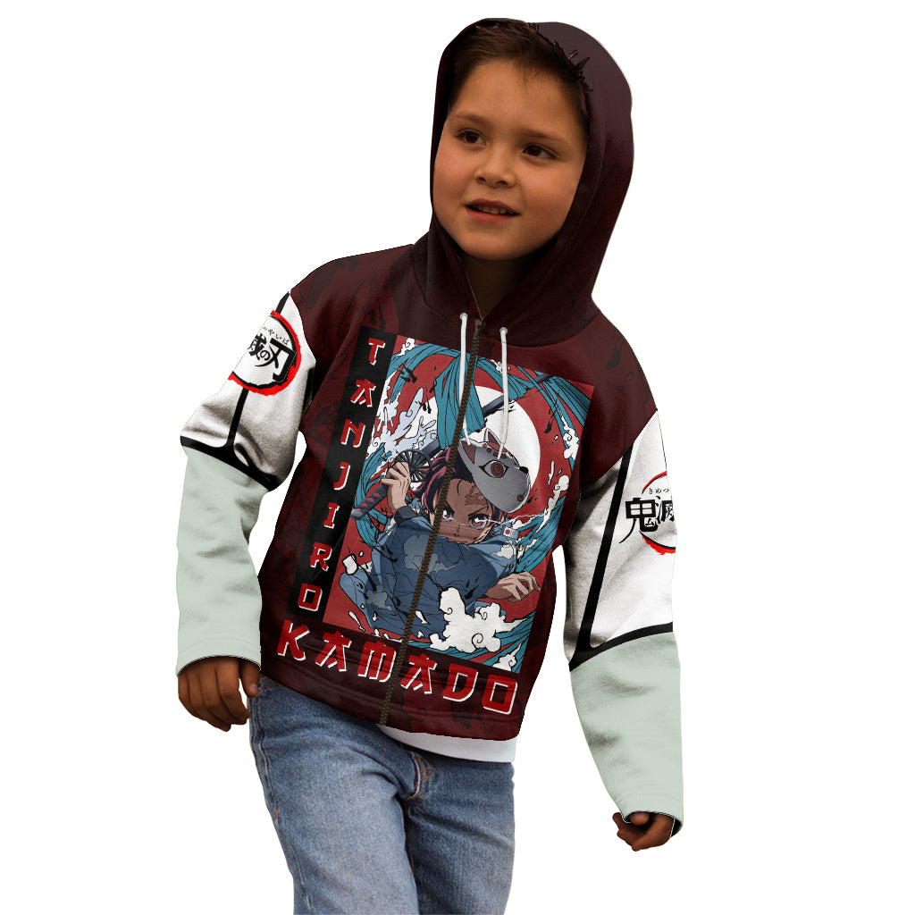 Tanjiro Kamado - Raising Sun Anime Kid Hoodie