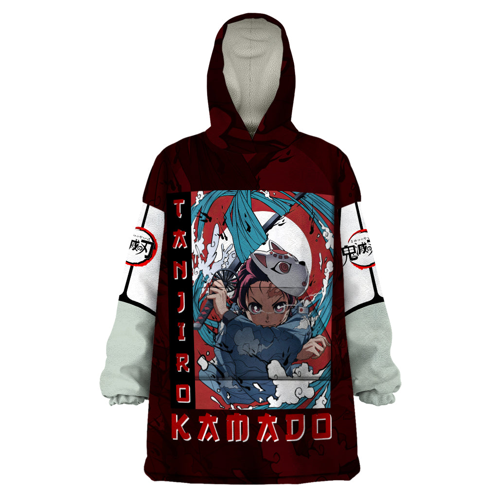 Tanjiro Kamado - Raising Sun Anime Wearable Blanket Hoodie
