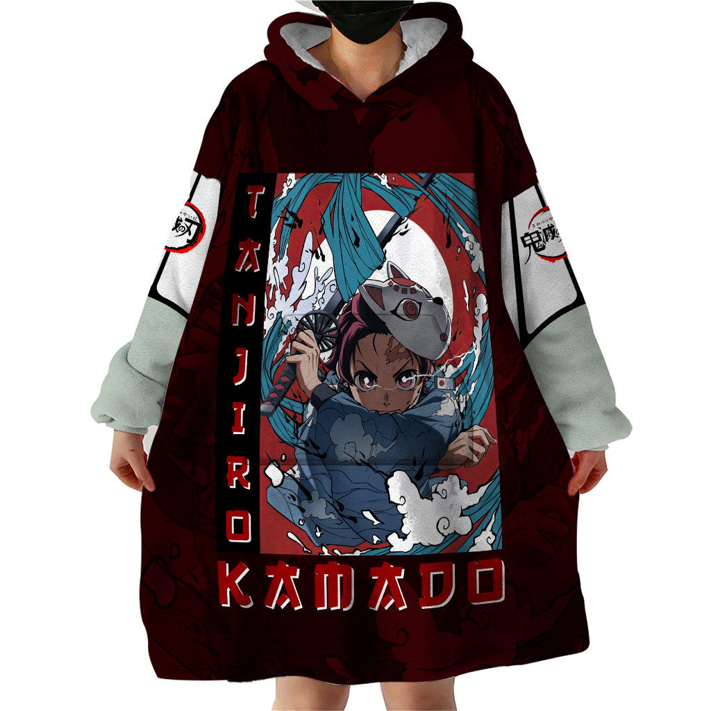Tanjiro Kamado - Raising Sun Anime Wearable Blanket Hoodie