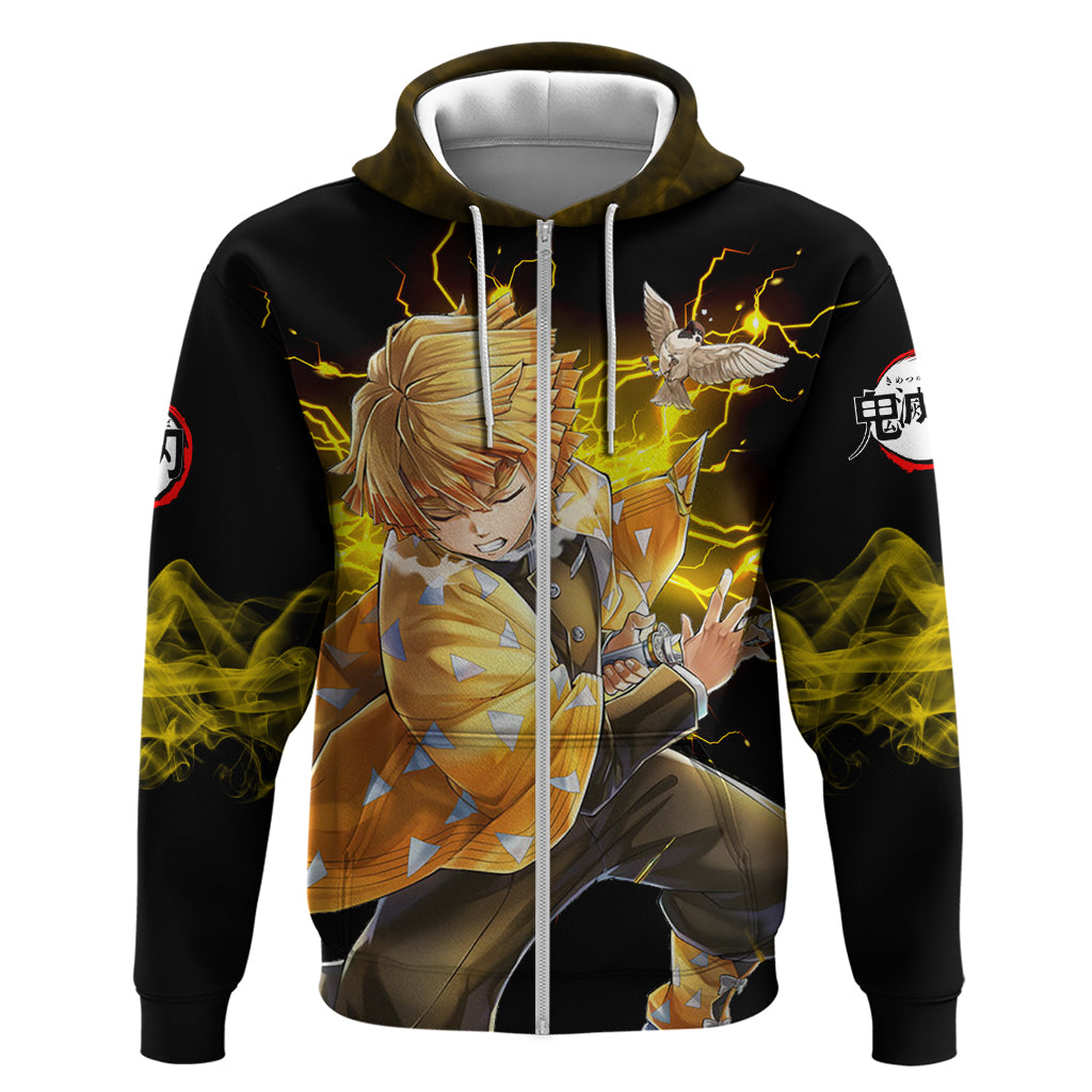 Zenitsu Agatsuma Demon Slayer Hoodie Anime Mix Manga Style