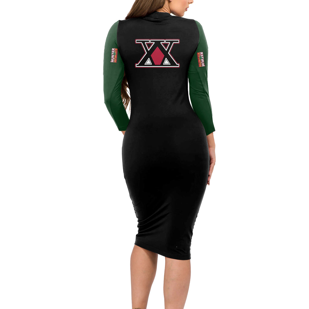 Meruem Hunter X Hunter Long Sleeve Bodycon Dress Anime Style