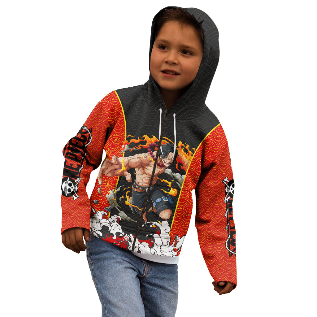 Portgas D.Ace - One Piece Kid Hoodie Anime Japan Style