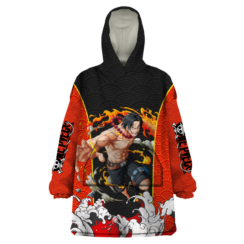 Portgas D.Ace - One Piece Wearable Blanket Hoodie Anime Japan Style