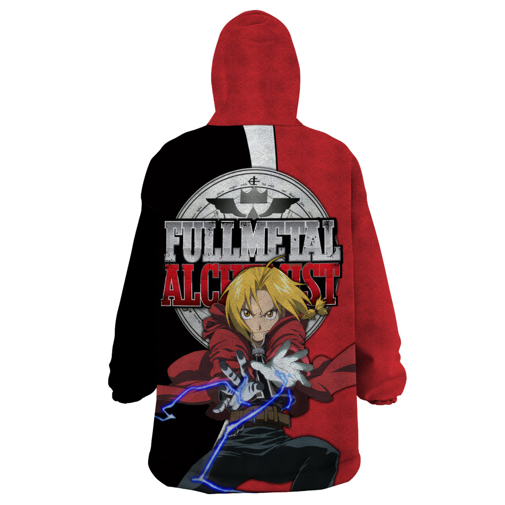 Elric Edward - Fullmetal Alchemist Wearable Blanket Hoodie Anime Style