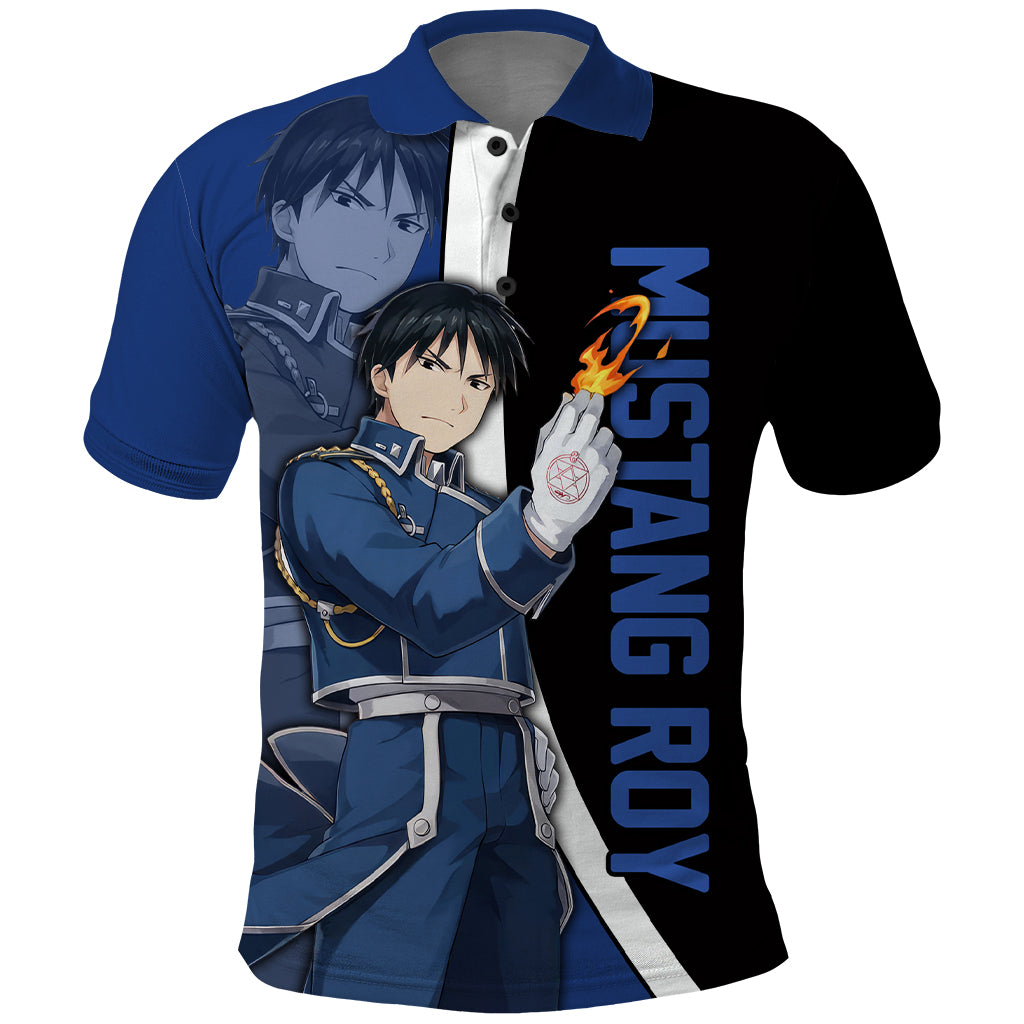 Mustang Roy - Fullmetal Alchemist Polo Shirt Anime Style