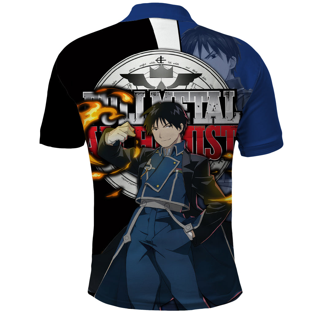 Mustang Roy - Fullmetal Alchemist Polo Shirt Anime Style