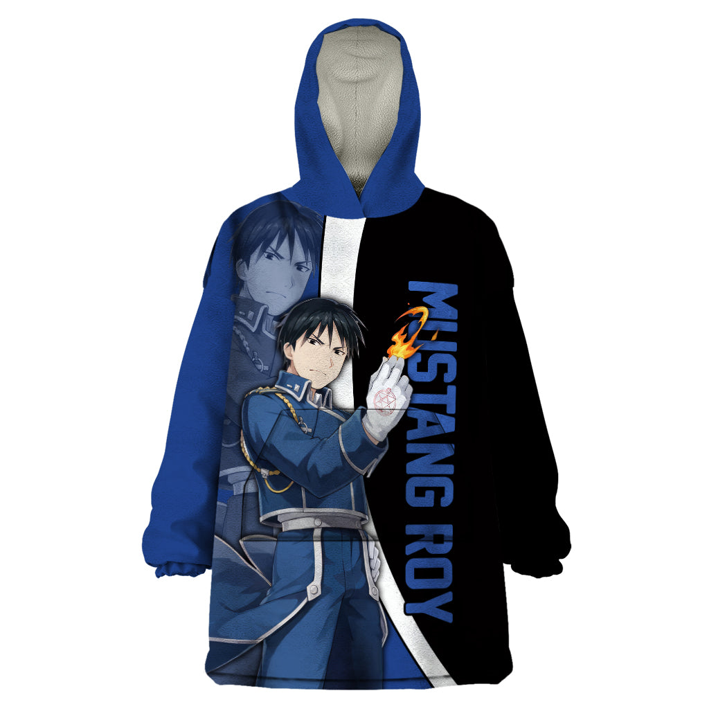 Mustang Roy - Fullmetal Alchemist Wearable Blanket Hoodie Anime Style