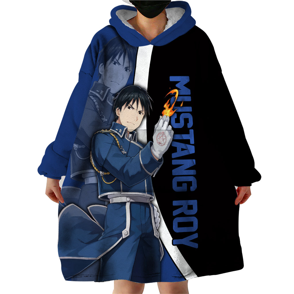 Mustang Roy - Fullmetal Alchemist Wearable Blanket Hoodie Anime Style