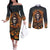 halloween-skull-couples-matching-off-the-shoulder-long-sleeve-dress-and-long-sleeve-button-shirts-pumpkin-themed