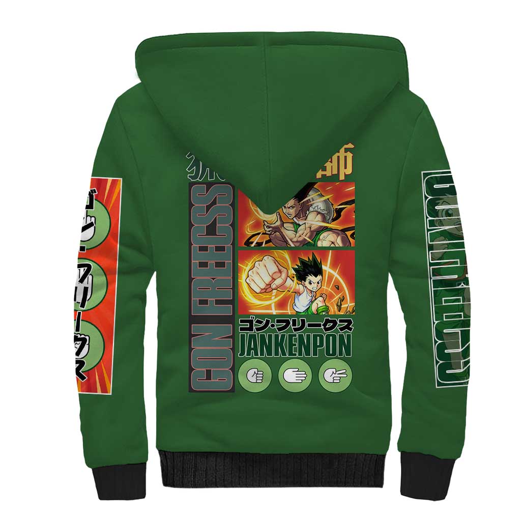 Gon Freecss Hunter x Hunter Sherpa Hoodie Anime Style