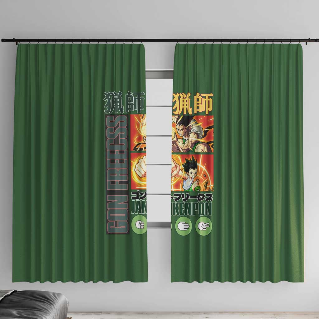 Gon Freecss Hunter x Hunter Window Curtain Anime Style