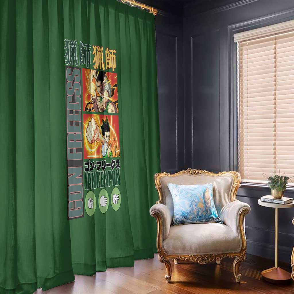 Gon Freecss Hunter x Hunter Window Curtain Anime Style