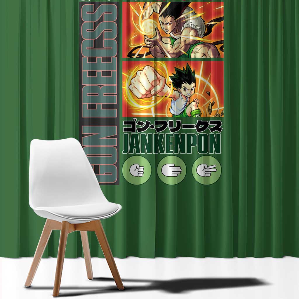 Gon Freecss Hunter x Hunter Window Curtain Anime Style