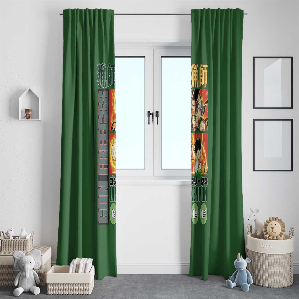 Gon Freecss Hunter x Hunter Window Curtain Anime Style