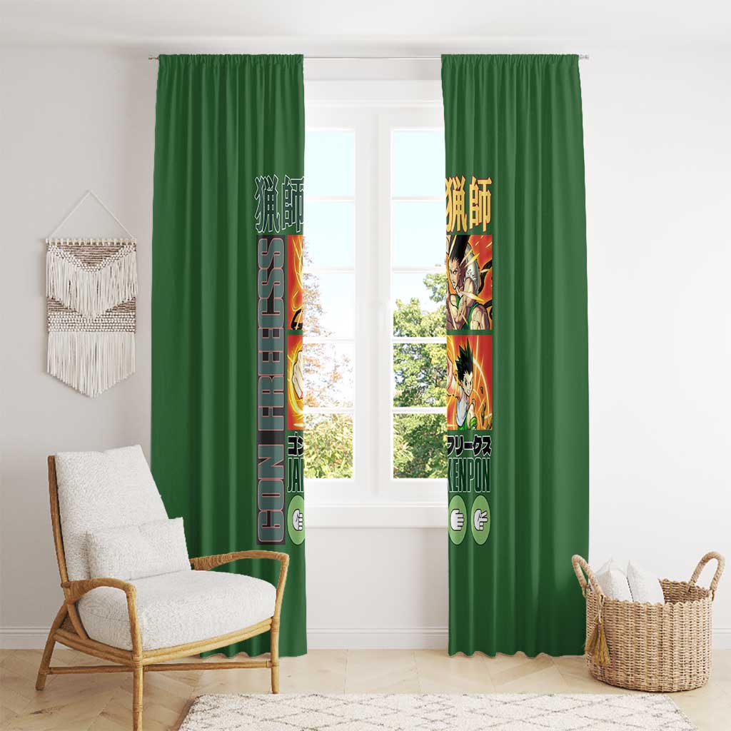 Gon Freecss Hunter x Hunter Window Curtain Anime Style