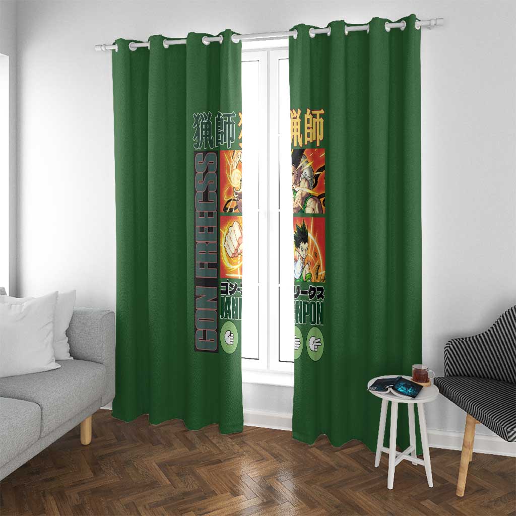 Gon Freecss Hunter x Hunter Window Curtain Anime Style