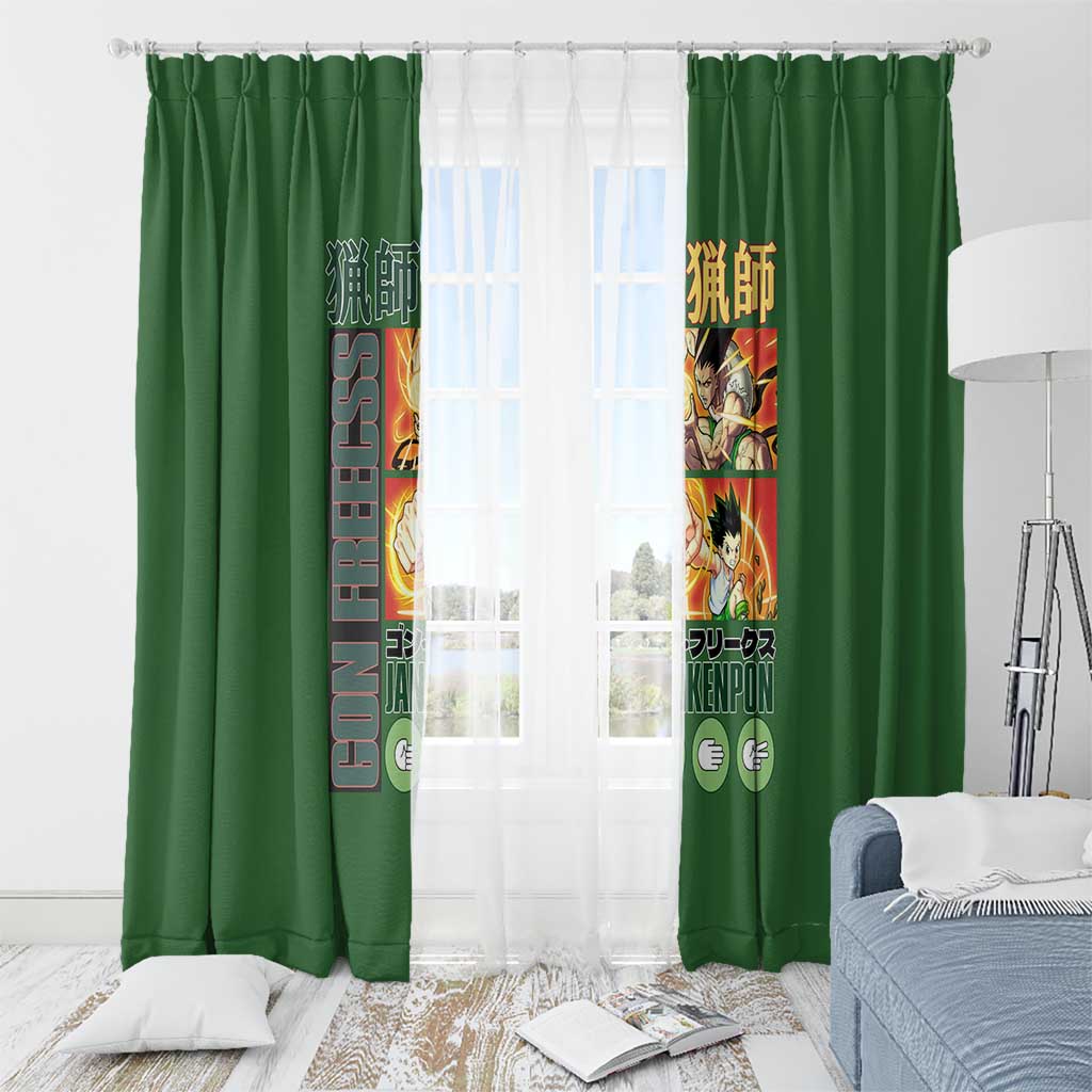 Gon Freecss Hunter x Hunter Window Curtain Anime Style