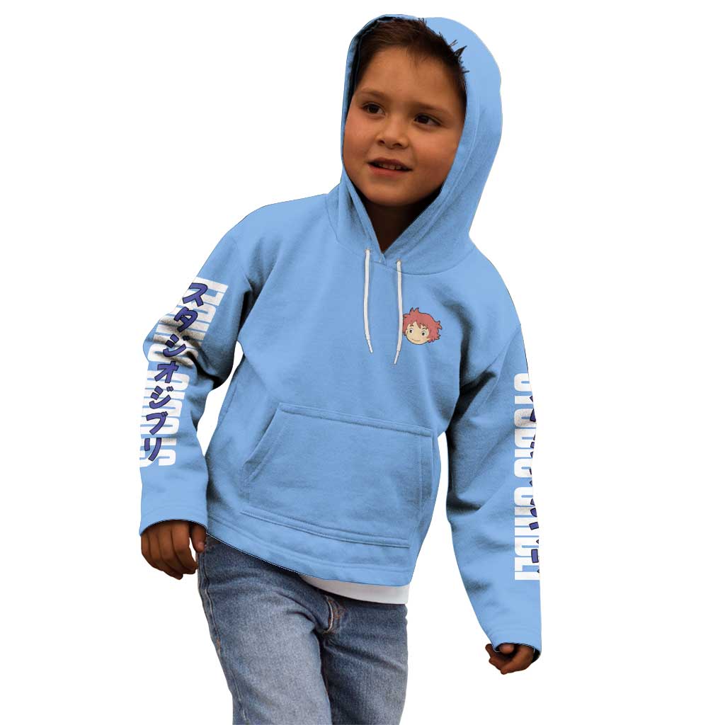 Ponyo Studio Ghibli Kid Hoodie Anime Style