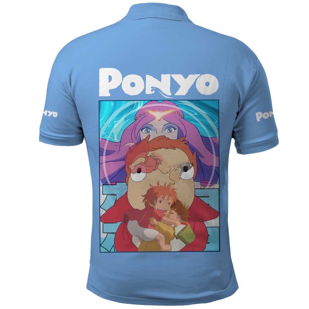 Ponyo Studio Ghibli Polo Shirt Anime Style