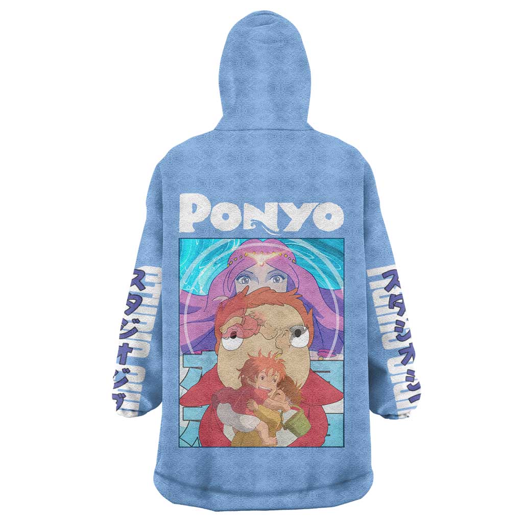 Ponyo Studio Ghibli Wearable Blanket Hoodie Anime Style
