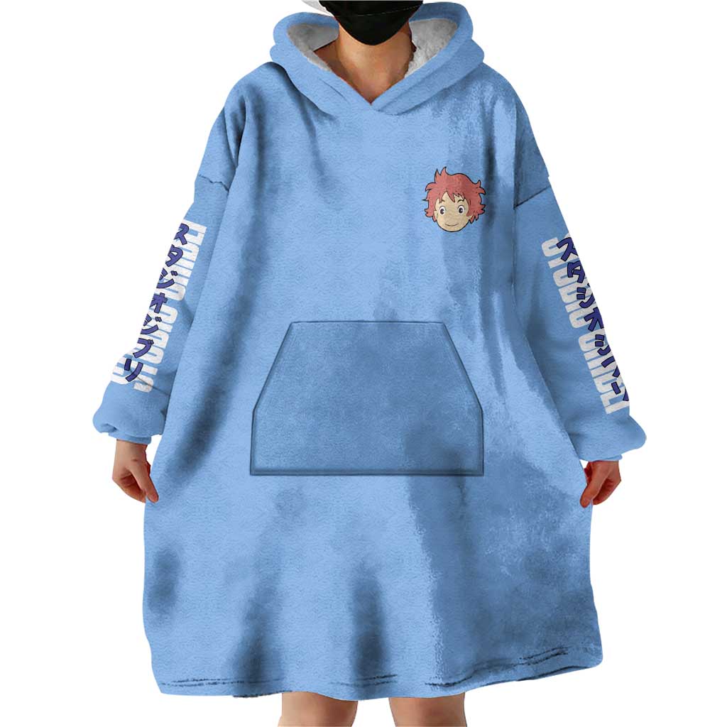 Ponyo Studio Ghibli Wearable Blanket Hoodie Anime Style